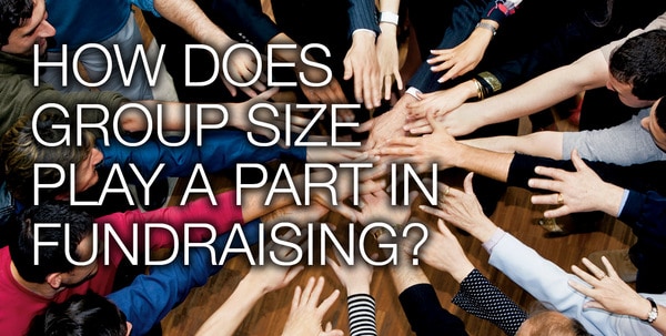 How does group size play a part in my fundraiser?