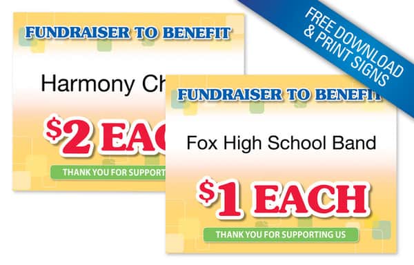 Fundraising Sign Templates